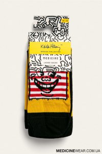 Шкарпетки жіночі BY KEITH HARING  (2 - пари) RS20-LGD401