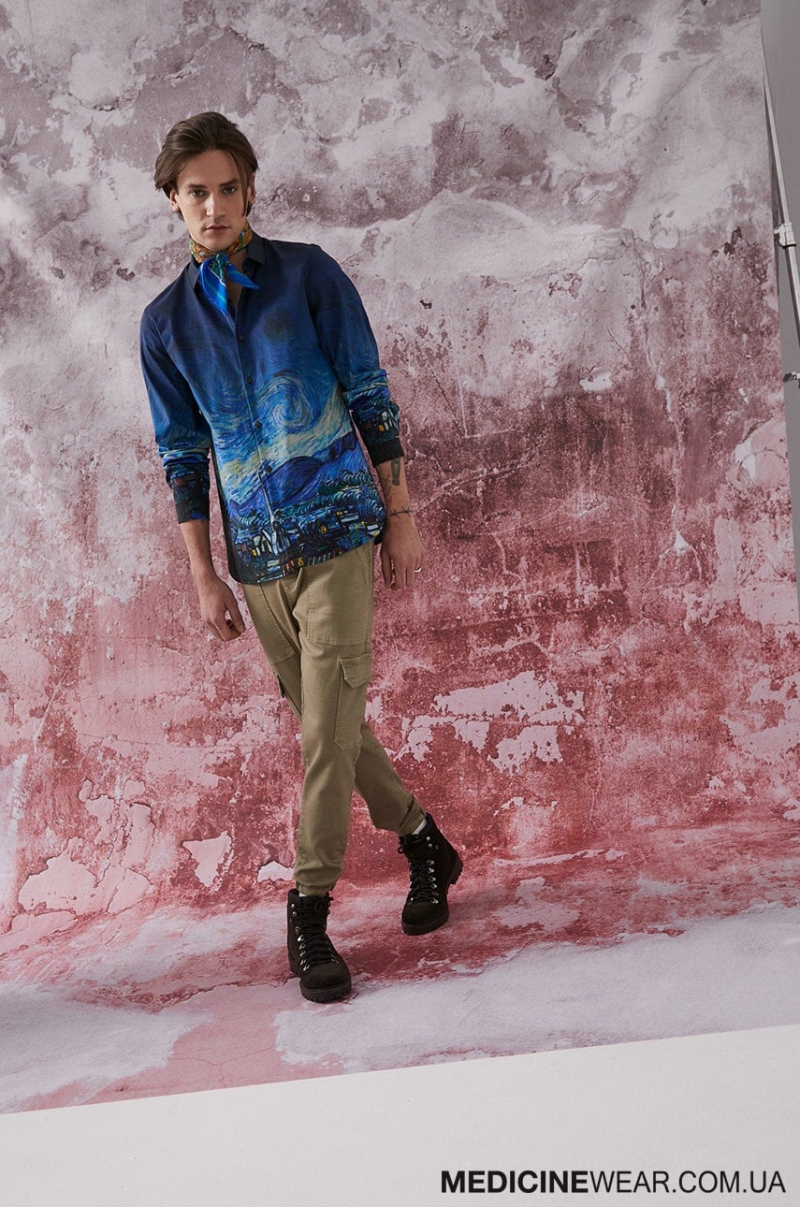 Рубашка мужская EVIVA L`ARTE RS22-KDM101