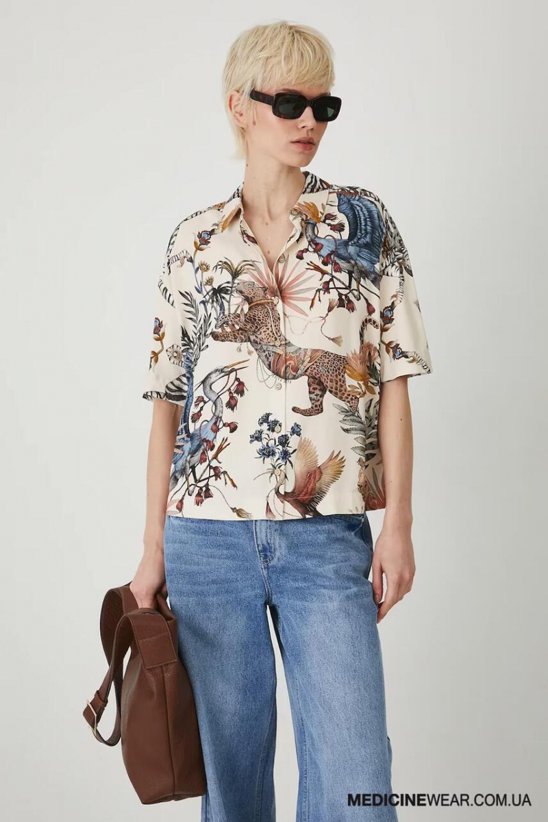 Сорочка жіноча з домішкою льону MEDICINE  RS25-KKD803